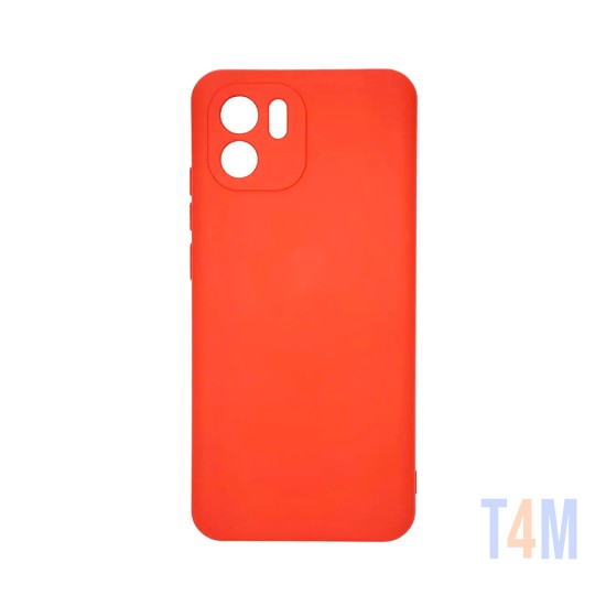 Silicone Case with Camera Shield for Xiaomi Redmi A1 Red